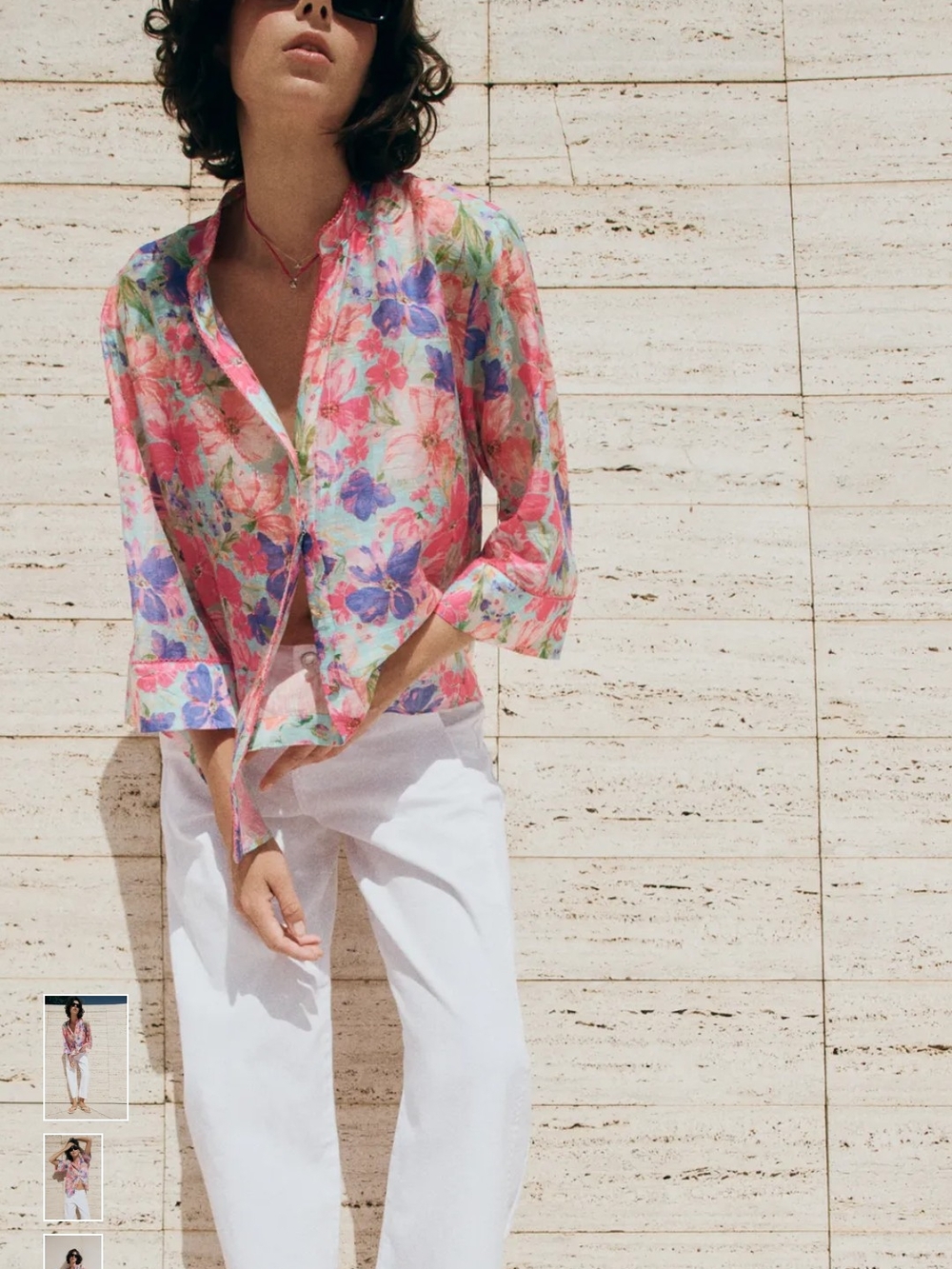 Zara Floral Print Shirt